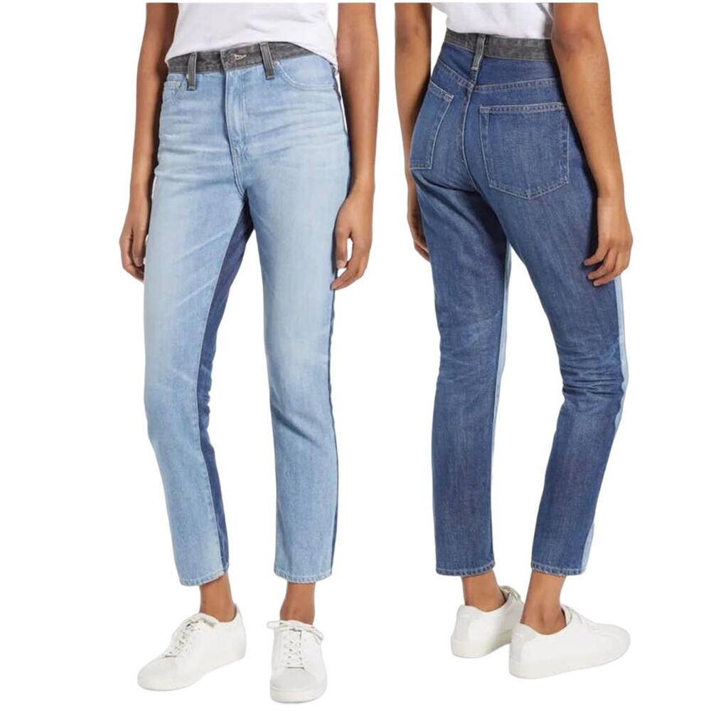 AG Adriano Goldschmeid jeans Sophia High Waist ankle slim straight leg size 25